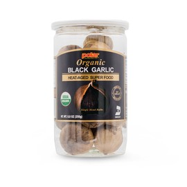 MW Polar USDA Organic Black Garlic 8.8oz (Pack of 1), Whole Bulbs, Easy Peel, All Natural, Chemical Free, Kosher Friendly Ready to Eat Healthy Snack