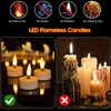 ENERJARY LED Tea Light Candles with Timer Flickering Flame 12pcs