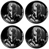 SkinoEu Set of 4 x 65 mm Sticker for Hub