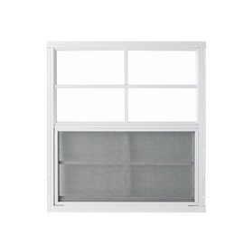 24" x 27" White Flush Mount Window, Great for Sheds, Playhouses, Barns, and Garages!