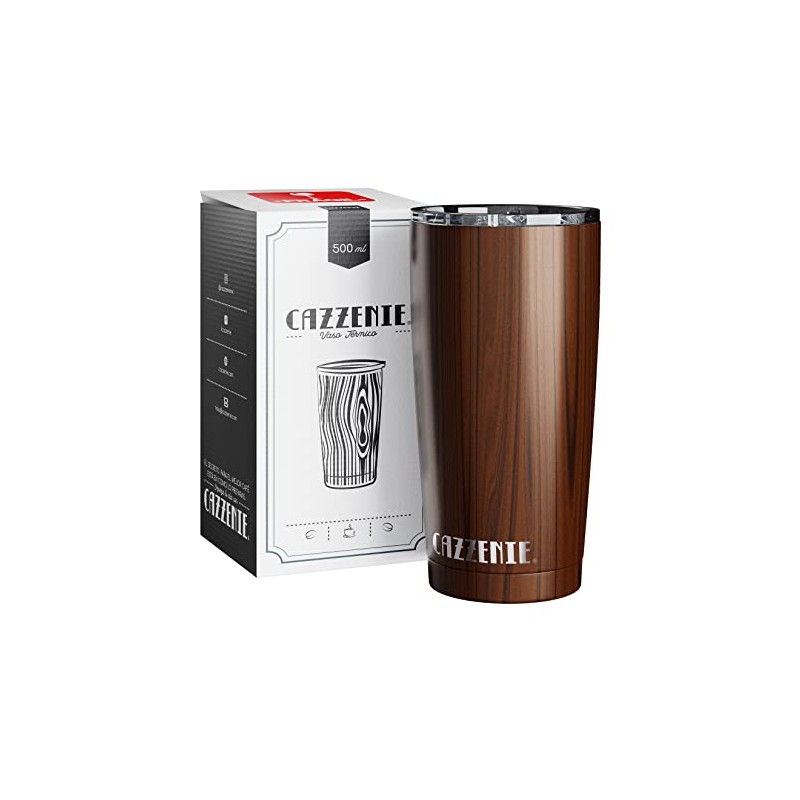 Cazzenie Vaso termico para caf, t Vino y cualquier bebida