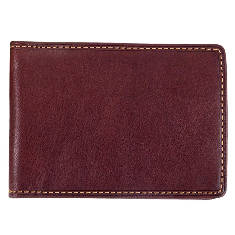 Mens Minimalist Money Clip Bifold ID Wallet Credit Card Holder