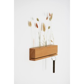 anaan Edge Wooden Key Holder, Dried Flower Stand, Flowergram, Key Holder, Wall Design (30 cm)
