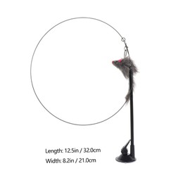 BESPORTBLE Interactive Kitten Teaser Stick Handheld Sucker for Cats Engaging Household Teaser Promotes Exercise Relieves Stress Fun Durable Design