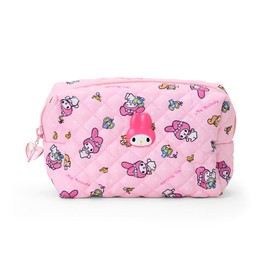 Sanrio 625019 Pouch (Everyone's Quilt) My Melody Polyester, Cotton, ABS, Steel, Recommended Ages 3 and Up