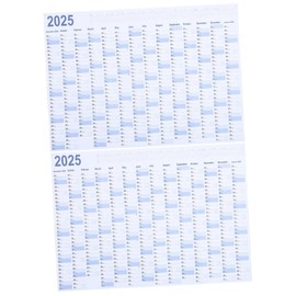 2 Sets of Wall Calendar 2025 Wall Calendar Planner Wall Calendar 2024 Monthly Wall Calendar Large Wall Calendar Year Calendar Agenda Planning Calendar Annual Wall Calendar Paper Operitacx