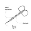 Barrilito Tijera de Acero Inoxidable para Manicure Profesional Punta Aguda