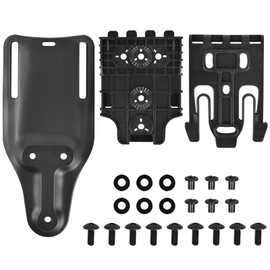 TUSAUW QLS Quick Locking System Kit Quick Connect Drop Leg Holster and Belt Accessories Mid-Ride Universal Belt Loop with Locking Fork and Receiver Plate