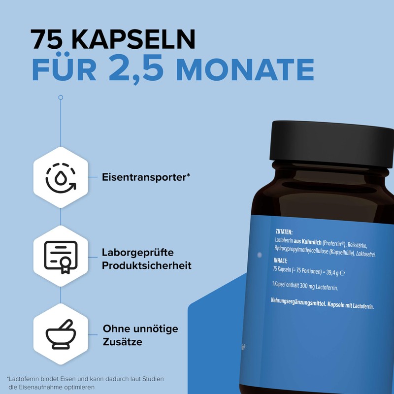 edubily nutrition® Lactoferrin - High Purity Brand Raw Material from