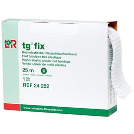 Lohmann & Rauscher tg Fix Net Tubular Bandage, Elastic Net Wound Dressing, Bandage Retainer for Large Extremities, Size C (65.0cm Wide x 25m Long When Stretched)