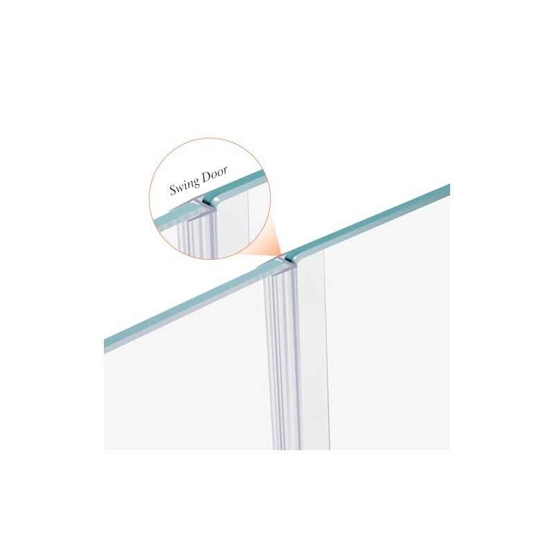 78" Shower Door Side Seal Strip for 1/4 inch Frameless