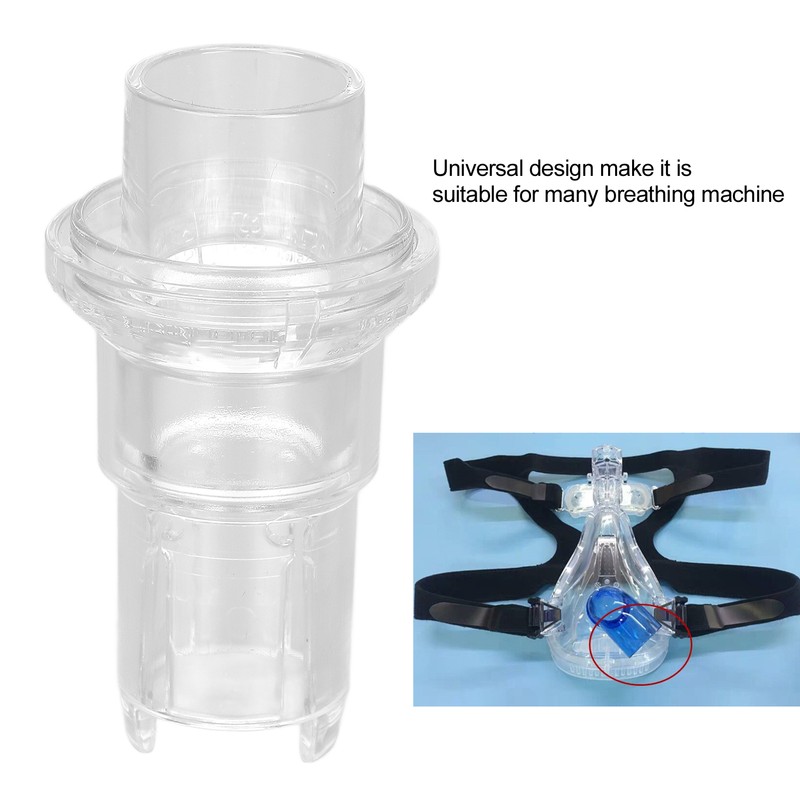 Universal Breathing Machine Connector Reusable Tubing Adapter for Oxygen Breathing