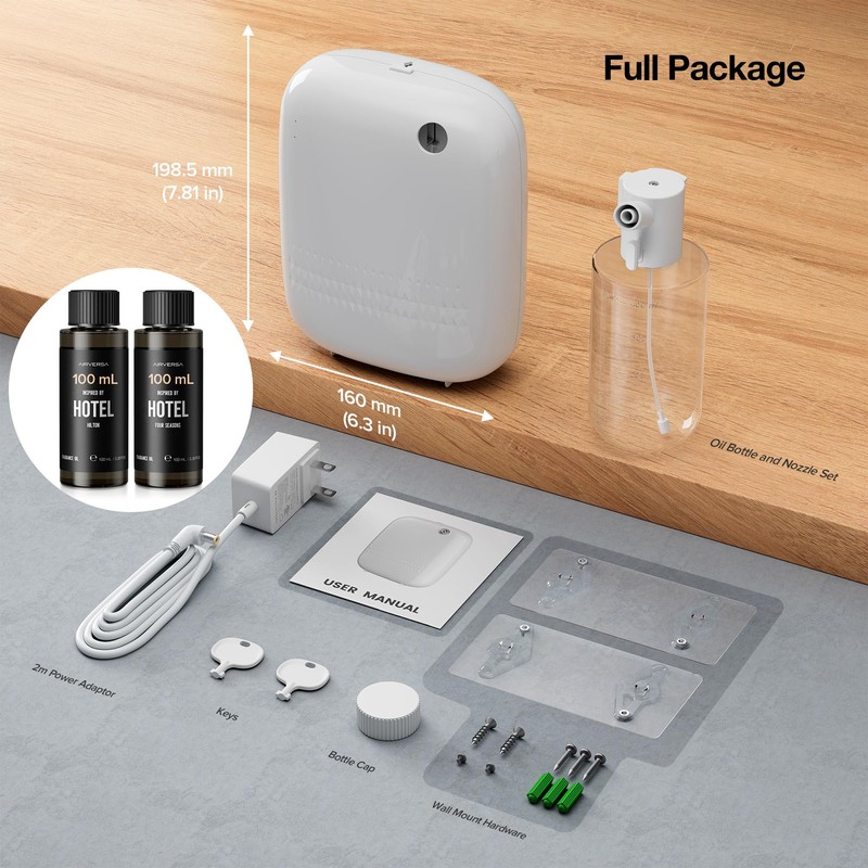 Smart Waterless Essential Oil Diffuser (400 mL Capacity) Hotel Scent