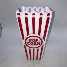 Popcorn 2 Pc NEW Small Retro Popcorn Bowl Tub Container Movie Theater Bucket  Reusable