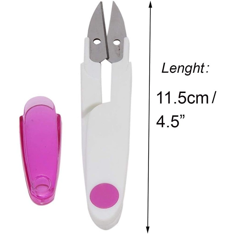 Thread Scissors, 4 Pieces Thread Cutters, Sewing Thread Cutters, U-Shaped