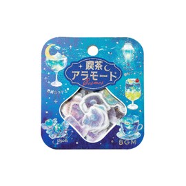 Flake Seal Cafe Ala Mode [Airy Deep Sea Stardust] Foil Stamping Seal Retro Cute Coffee House Decor BS-