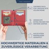 VON HEESEN® Wallets Men & Women, red, with coin pocket,