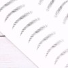 Cabilock 2 Hojas Pegatina para Cejas Artificial 2 Láminas Negro