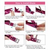 Acrylic Nail Tip Clippers Adjustable Premium Stainless Steel Fake False