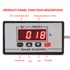 DC9-60V PWM Motor Speed Regulator Brush Motor Speed Controller with