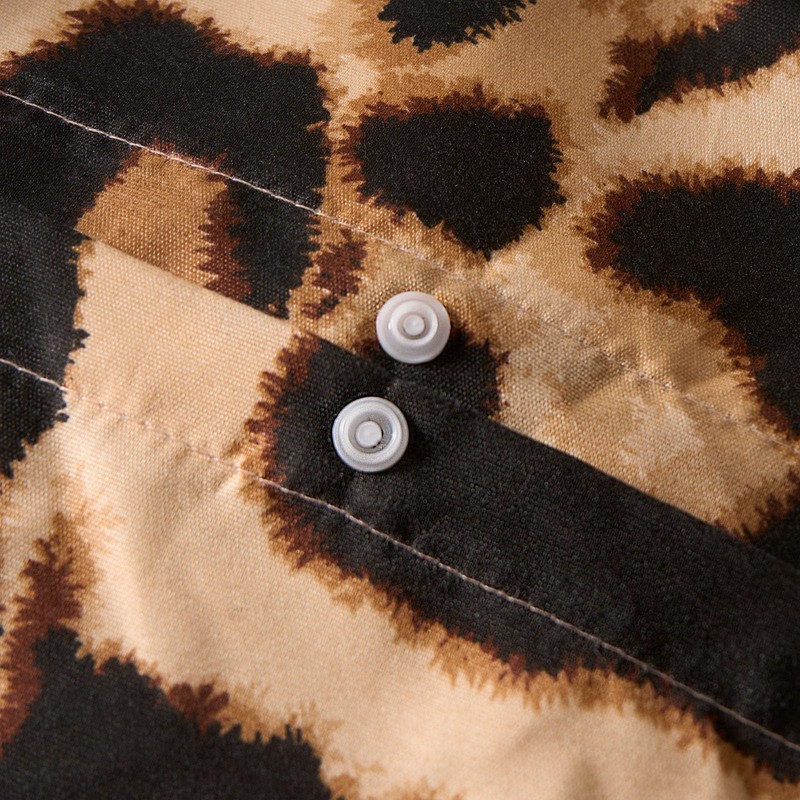OHS Single Duvet Set Leopard Print, Ultra Soft Cosy Comfy