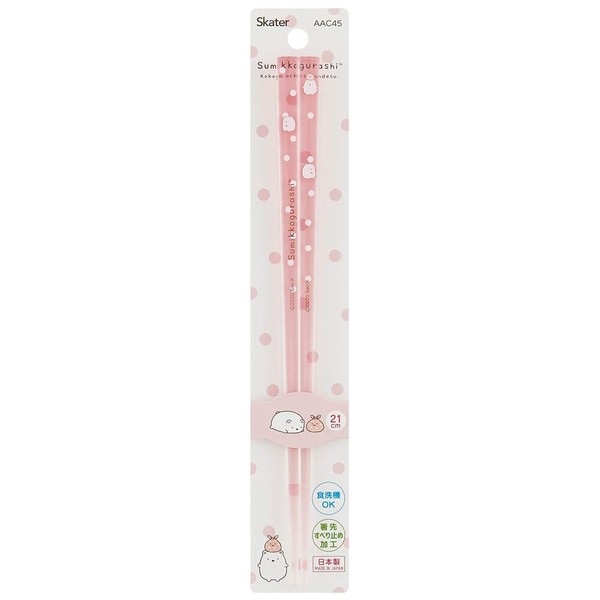 Skater AAC45 Sumikko Gurashi Dishwasher Safe, Acrylic Chopsticks, 8.3 inches