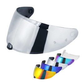 VCOROS I70 Helmet Visor Replacement Face Shield Accessories Compatible With HJ-31 i10 (Chrome Silver)