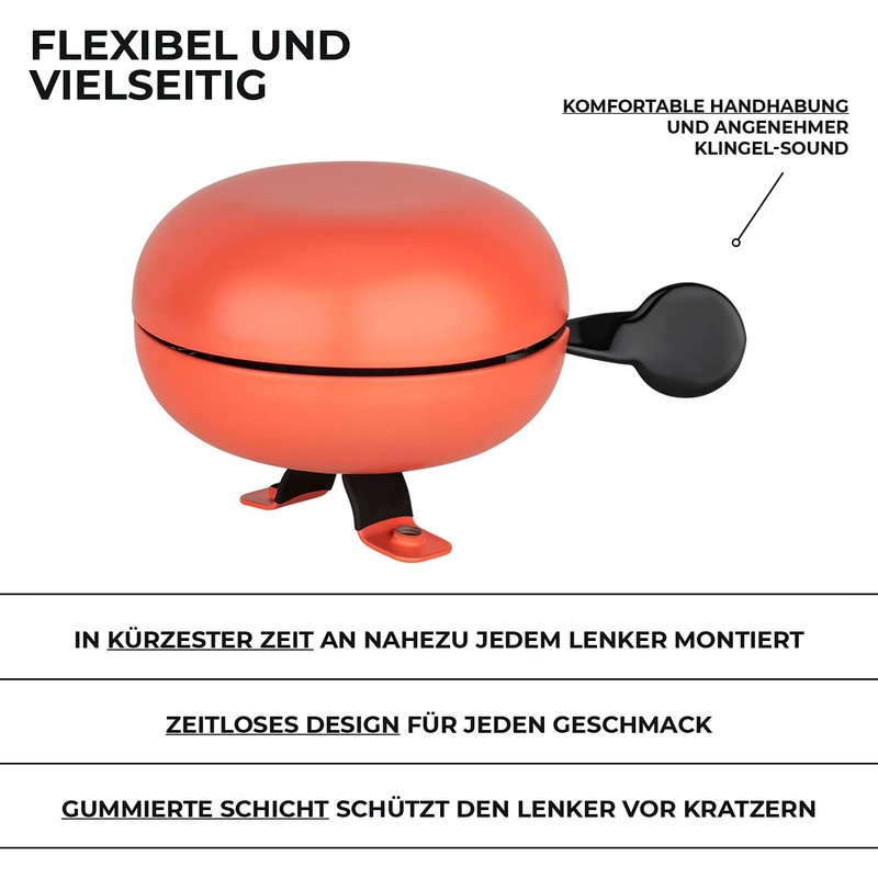 URBAN ZWEIRAD bicycle bell - BIG MAMA bike bell (large),