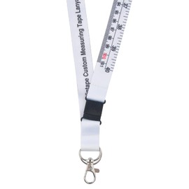 WIN TAPE Breakaway Lanyard Tape Measure can Measure 40in 101cm,Comfortable Cloth Tape Measure for ID Badge Holders and Measure (White)