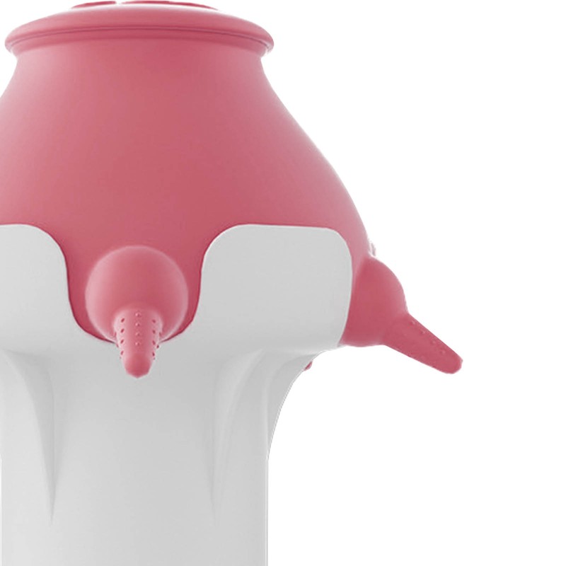 Pet Milk Feeder 4 Soft Silicone Nipples Raised Base Puppy