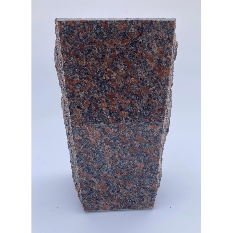 Granite Vase Tapered 5"x4"x9" Dakota Mahogany