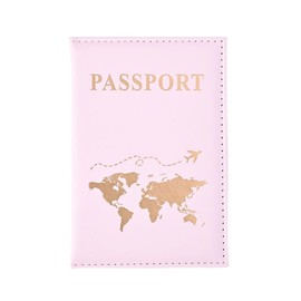 Passport Cover, Passport Case, PU Leather Passport Holder, Passport Protective Cover for Bank Cards, Credit Cards, Passports, Travel Documents, pink, Modern