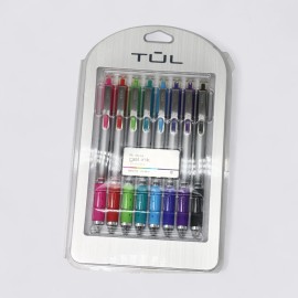 TUL Retractable Gel Pens Bullet Point 0.7mm Med (Pack of 8)