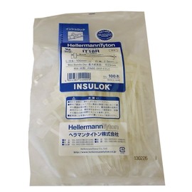 Heraman Titon IT18R Marking Ties, 100 Pieces, Standard and Indoor Grade Milky White