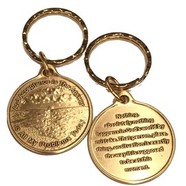 Acceptance is The Answer Beach Sunrise Bronze Keychain AA Page 449 417