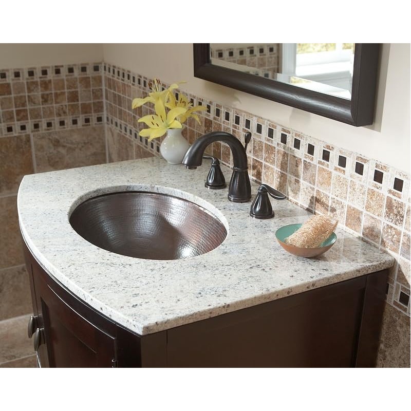 Schrodinger Copper 19" Oval Dual Flex Bath Sink with Care