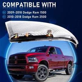Front Left Drive Side Mirror Turn Signal Light Compatible with Dodge Ram 1500 2009-2018, Ram 2500 2010-2018, Front Left Driver Side Mirror Turn Signal Light Lamp Housing 68064949AA (Driver's Side)