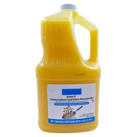 Butter-It | Creamy Soybean Liquid Butter Alternative Oil | Kosher | by Dasher's Spice & Beans | 1 Gallon