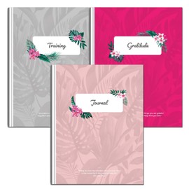 Perfect PLANNER company - Business Notebook Collection - Set of 3 Productivity Books - Gratitude, Training, Journal - 100gsm FSC paper - Wipe Clean Soft Covers - 100 Pages Each