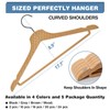 Coat Hanger Heavy Duty for Closet, 16 Pack Black Clothes