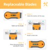 Razor Blade Scraper, 1 Pack Plastic Retractable Glass Scraper with