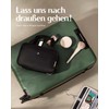 Chakipee Water Resistant Makeup Cosmetic Bag Travel Organizer, black, M