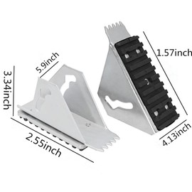 Extension Ladder Parts, Shoe kit for Extension Ladders, Aluminium Extension Ladder, Safety Extension Ladder Feet for Ladder Anti-Skid Feet Set Safe Ladder Replacement Feet Ladder Accessories Loopunk