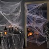 Halloween Spider Web Decorations for Party Décor – 4-Pack Stretchable