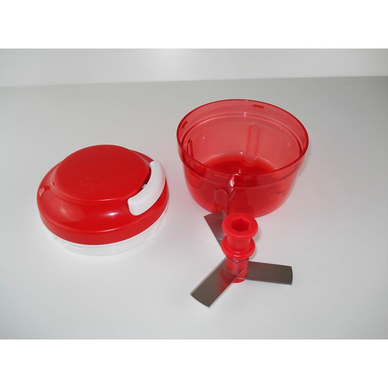 Tupperware Turbo Chef Speedy Boy Onion Cutter Red 10124