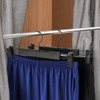 GUANJUNE 10 Pack Clothes Pants Hangers, Space-Saving Skirt Holders with