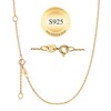 Suplight 925 Sterling Silver Chain Necklace Chain for Women Girls-1.1mm