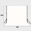 Photo Backdrop White Screen Background Fabric Professional Photography Solution 10x10ft