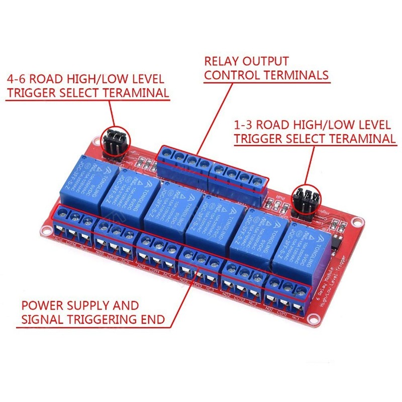 ANMBEST Relay Module with Optocoupler High/Low Level Trigger for Arduino