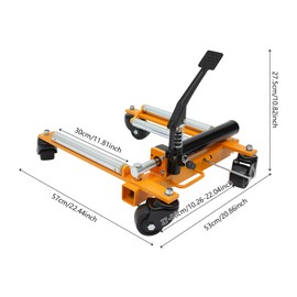 Car Wheel Dolly Jack Set, Mechanical 2205-lbs Car Skates, 12'' Wheel Vehicle Positioning Jack, Heavy Duty Rollers with Ratcheting Foot Pedal Integrated Safety pin Design for Tire Auto Repair Moving